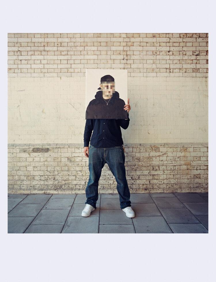 ≪Banksy Canvas Session London≫ (2004)  photo by James Pfaff