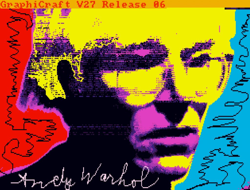 Andy Warhol, Untitled (Self-Portrait) (ca. 1985k, minted as an NFT in 2021).©The Andy Warhol Foundation. (画像引用:https://news.artnet.com/)