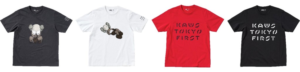 UT✕KAWS 商品画像(UT4種)