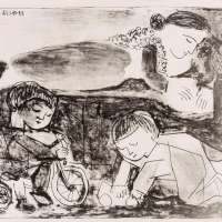 Pablo Picasso:Les Jeux et la lecture (Bloch 741; Mourlot 240)