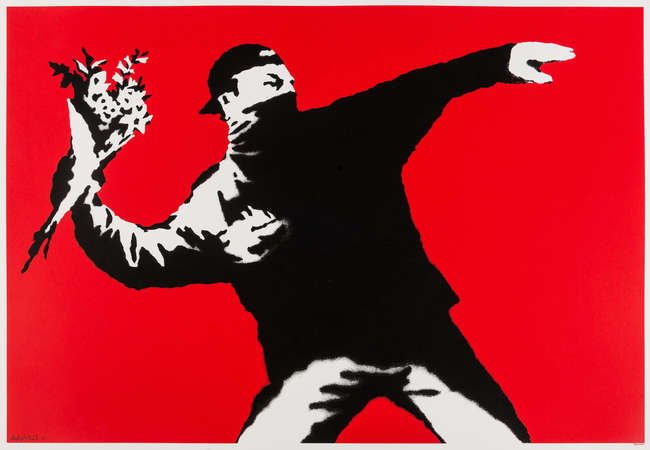 Banksy Love is in the Air
