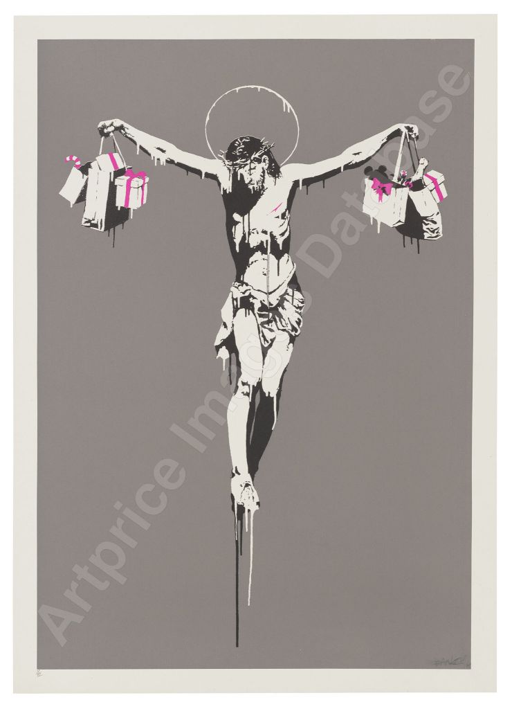 バンクシー《Christ with Shopping》