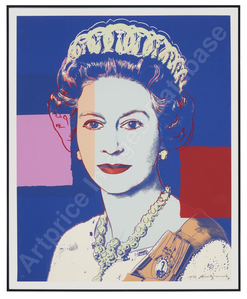 1)アンディ・ウォーホル《Queen Elizabeth II of the United Kingdom, from Reigning Queens》(1985)