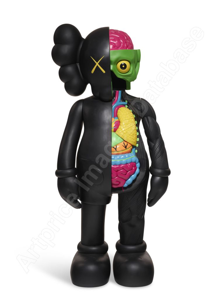 2)KAWS《FOUR-FOOT DISSECTED COMPANION (BLACK)》(2009)