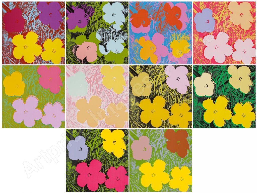 andy warhol flowers