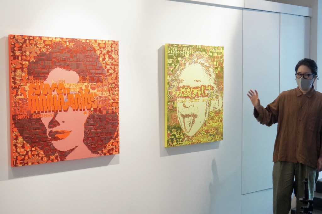 《Elizabeth Taylor × Andy Warhol × Famicom#1》(2020)、《Albert Einstein × Andy Warhol × Famicom#1》(2020)