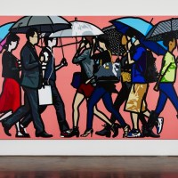 Walking in Sadang-dong in the rain. 2014